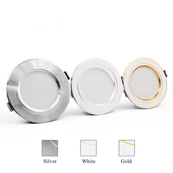 Luz descendente Led 5W 9W 12W 15W 18W lámpara de techo LED 220V lámpara de techo LED empotrada downlight focos LED circulares iluminación de habitación