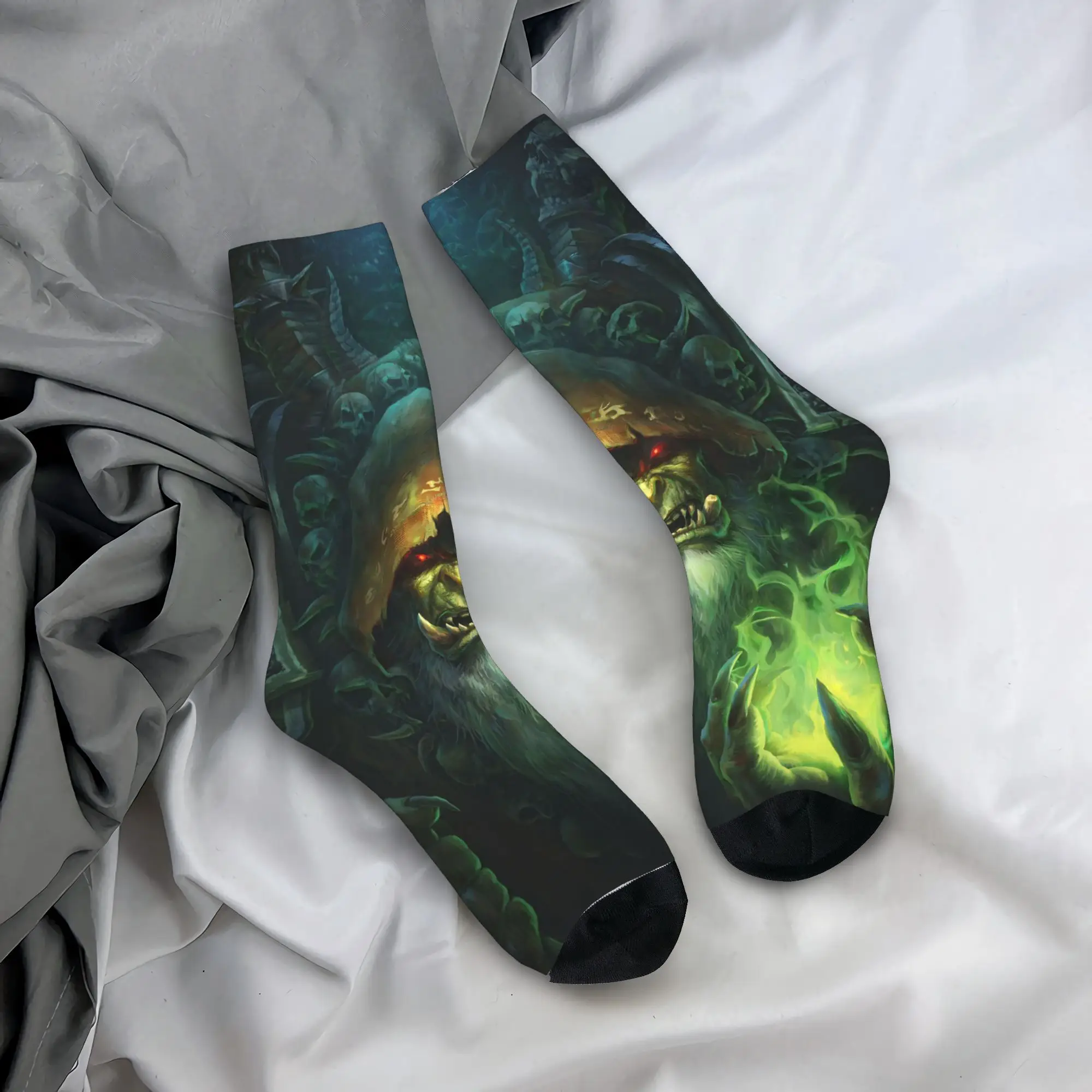 

Чулки World of Warcraft, носки для пар, теплые мягкие готические носки, весенние велосипедные нескользящие носки с графическим рисунком, подарок