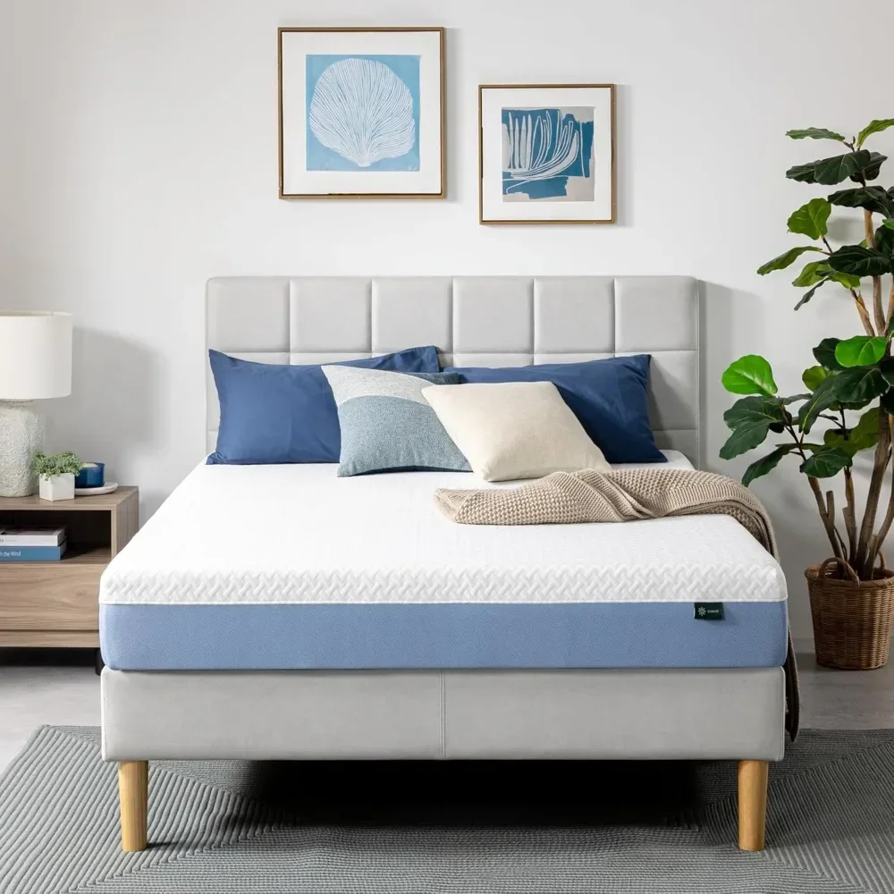 

q Cooling Essential Memory Foam Mattress [New Version], Full, Fiberglass Free, Medium Feel