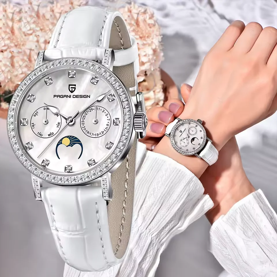 

PAGANI DESIGN Women's Fashion quartz wristwatch Brand Sapphire Glass Watch watches fo women PD1789