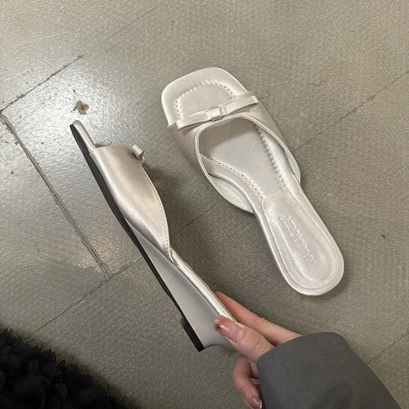 

2025 Summer Women Casual Open Toe Slippers Fashion Comfort Wedges Heel Beach Vacation Slides Shoes