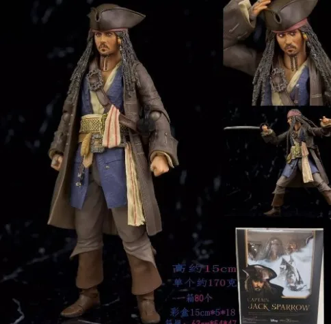 Pirates of the Caribbean 5 Johnny Depp Captain Jack Sparrow Dead Men Tell No Tales Articulated Figure