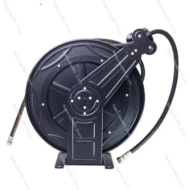 Automatic Retracting Metal Hose Reel Garden Wall Mount Stainless Steel Hose Reel Air Carwash High Pressure Washer Hose Reel