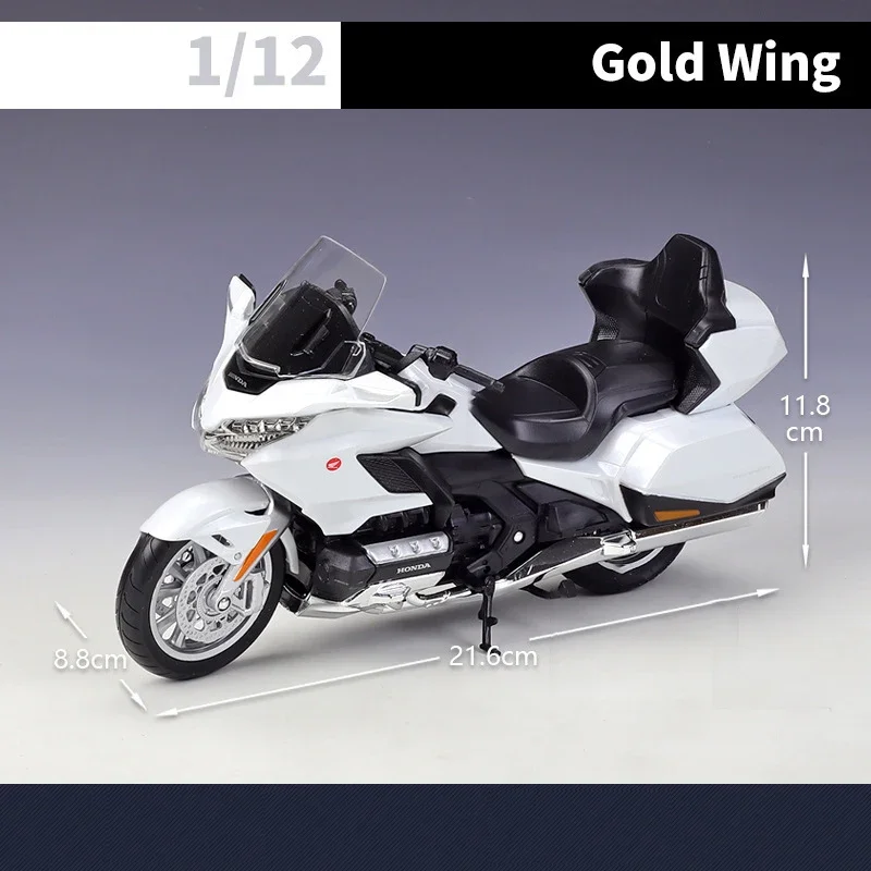 WELLY 1:12 2020 Honda Gold Wing Motorcycle Simulation Alloy Model Adult Collection Decoration Gifts Toys for Boys