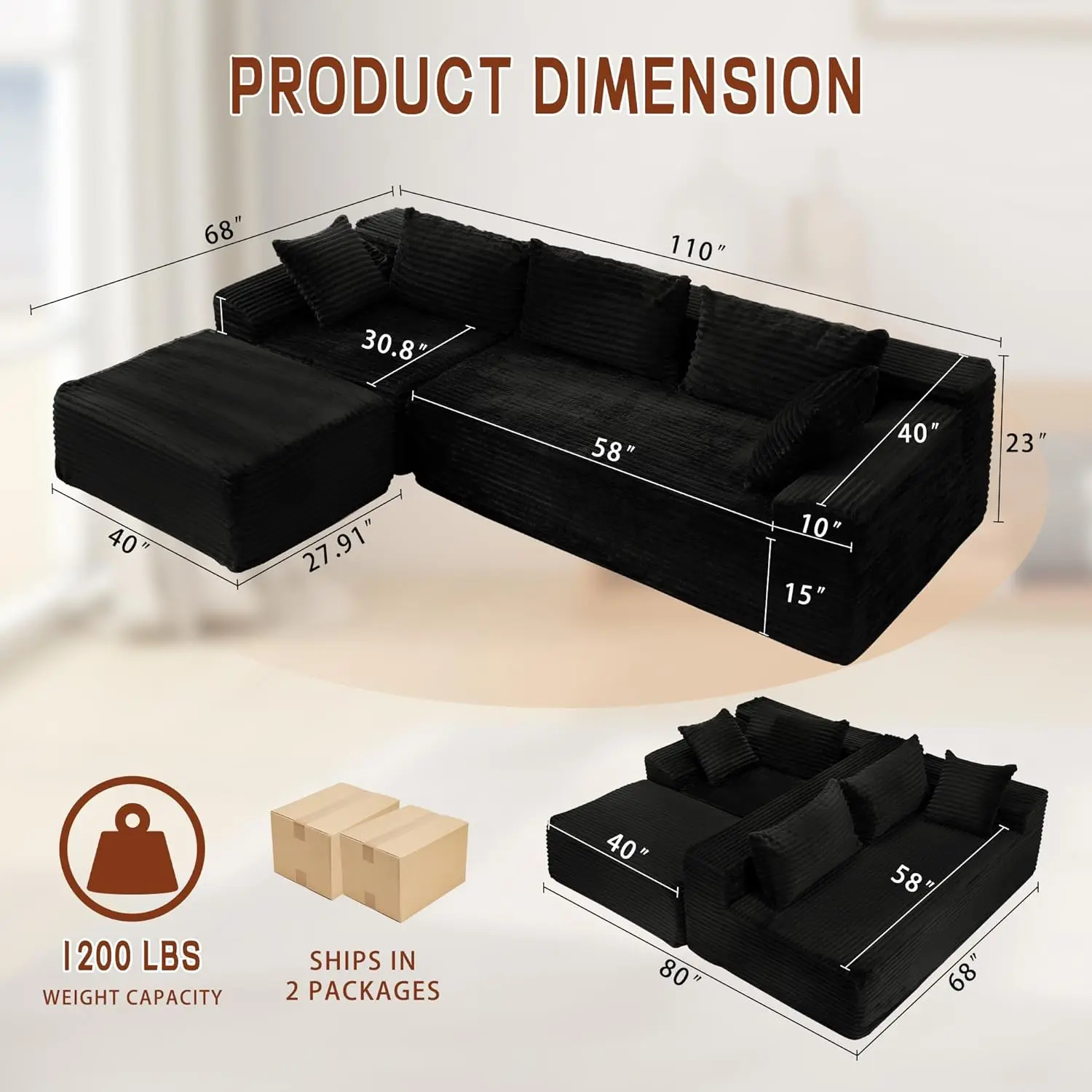 Thumbnail 2 - #47 Best Modular Sectional Sofas to Buy In 2026