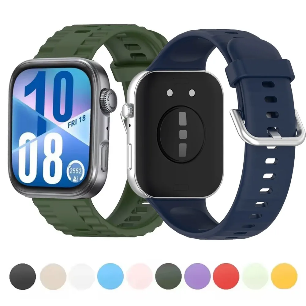 Sport-Silikonarmband für Huawei Watch Fit 4/4/Pro Original, bequemes, atmungsaktives Armband für Huawei Watch Fit 3/4 Zubehör