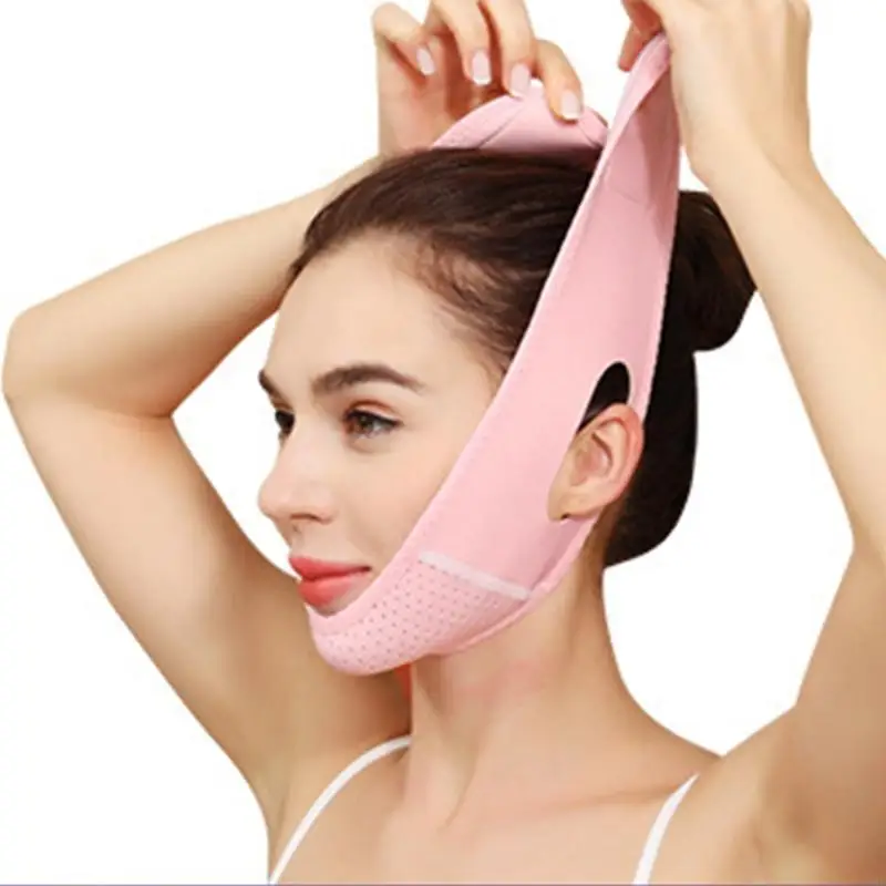 สายรัดรองกรามสำหรับสายรัดสายคางสำหรับใบหน้าที่เพรียวบางผ้ารัดคางปรับได้สำหรับผู้หญิง T4MB