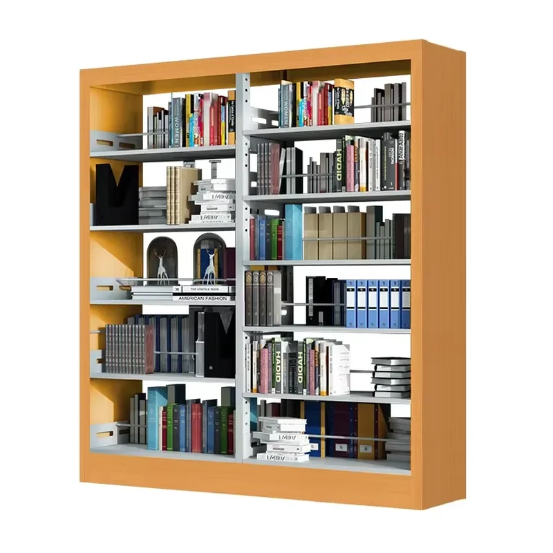 Modern Metal Bookcase Fashionable Combination Shelf Affordable Storage Unit for Home Office Library Display Rack