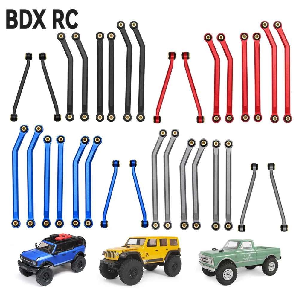 Zestaw metalowych łączników podwozia o wysokim prześwicie do gąsienic 1/24 RC Axial SCX24 AXI00002 C10 JEEP JLU Ford Bronco AXI00006