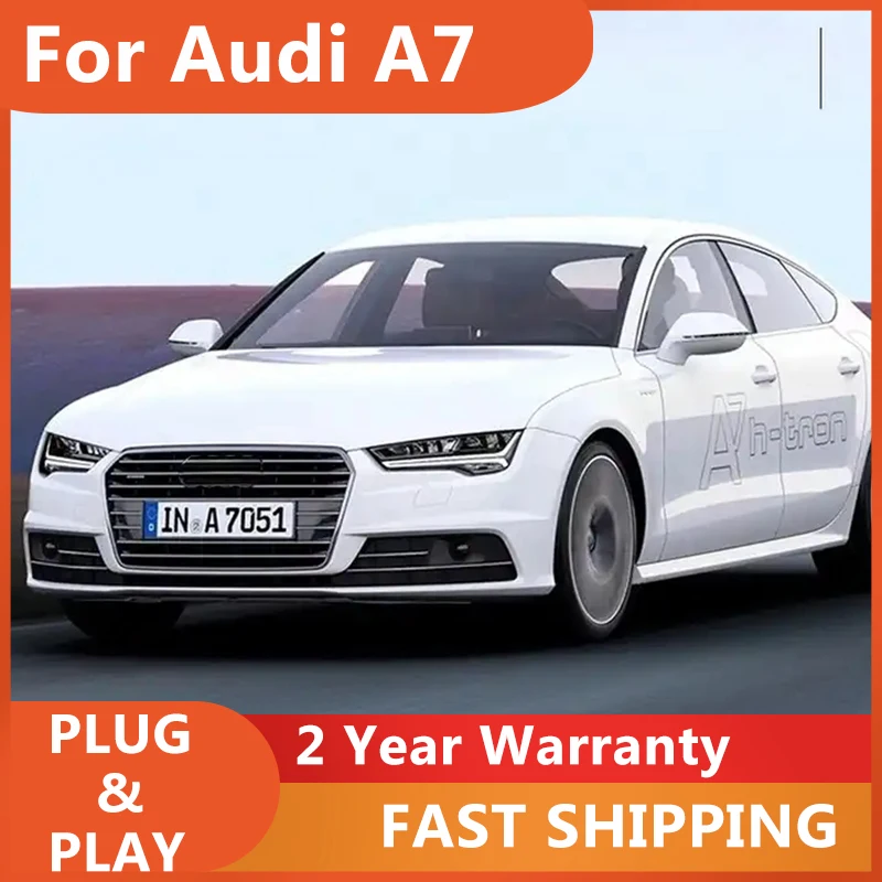 Car Accessories for Audi A7 Head Light 2011-2018 A7 Headlight S7 DRL Turn Signal High Beam Projector Lens