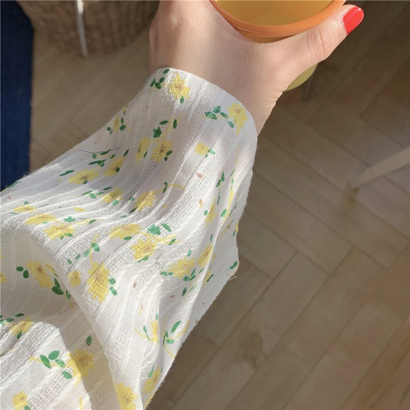 Kimono japonés de algodón para mujer, ropa de dormir con estampado Floral para ducha, Spa, albornoz de manga larga, bata de dormir, ropa para el