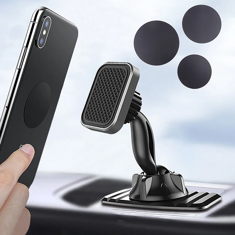 2PCS Universal Iron Sheet Disk Sticker Mount Mobile Phone Magnet Stand For IP Circular Magnetic Metal Plate Car Phone Holder