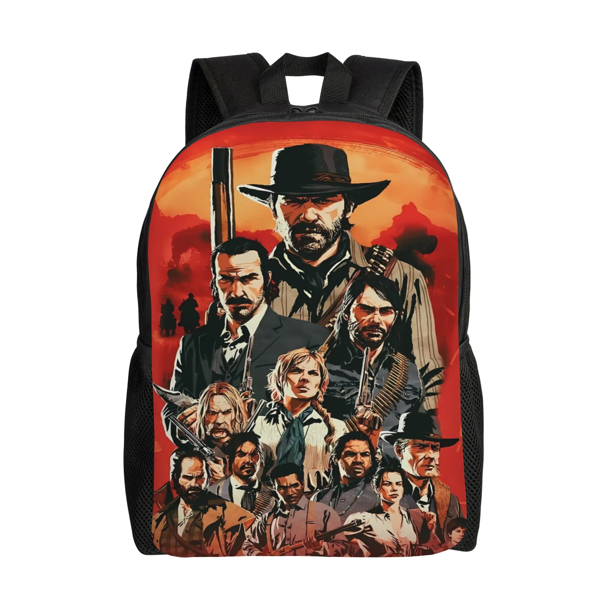 

Рюкзак Red Dead Redemption 2, мужской дорожный рюкзак из полиэстера с принтом, красивые школьные сумки, рюкзак