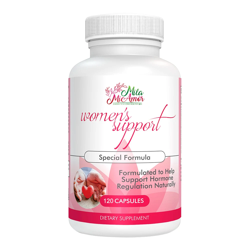 

Women's Support - Specially Formulated Hormone Regulator with Natural Ingredients Made in The USA 120 Capsules