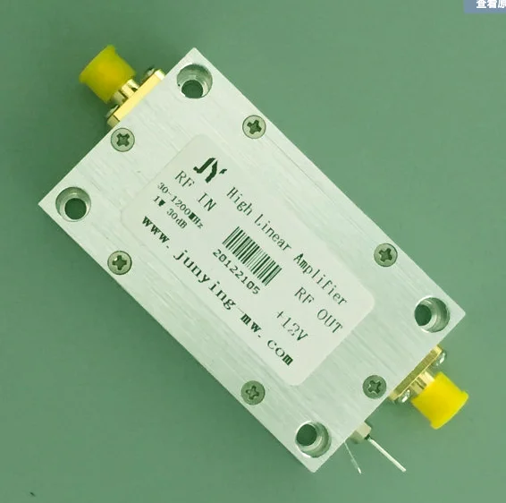 

RF microwave broadband high linear power amplifier 30-1200mhz RF power amplifier 1W 12V