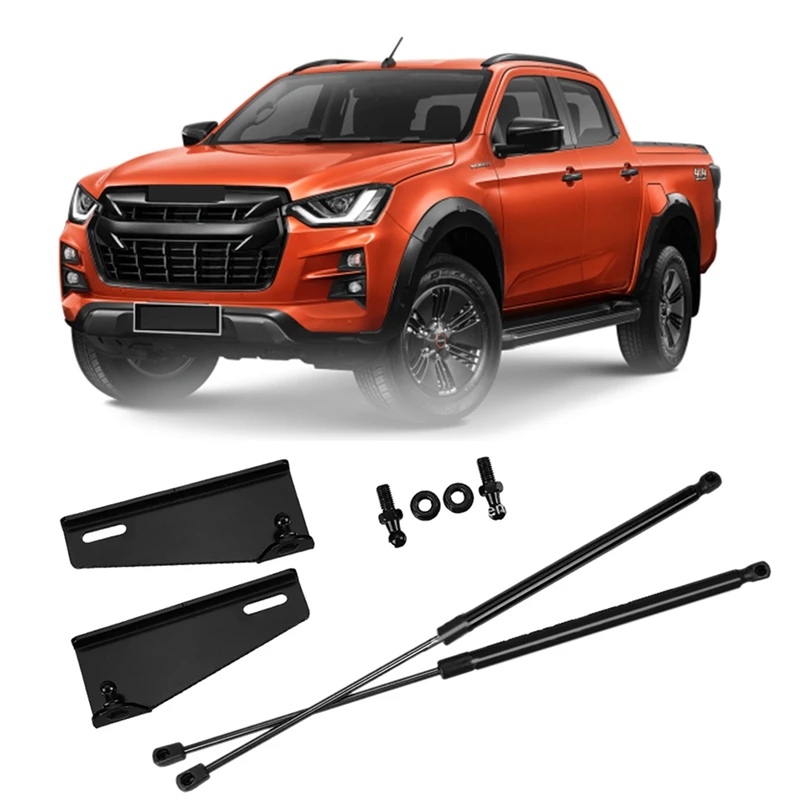 

HOT-For Isuzu D-Max 2020+ Front Engine Cover Bonnet Hood Gas Strut Bars Gas Spring Shock Lift Support Rod