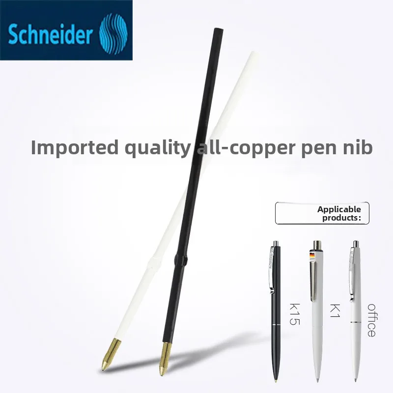 Schneider Ballpoint Pen Refills Set, 0.5mm Medium Refillable Quick Dry Smooth Black Ink , Refill for K15/Office/K20 Ball Pen