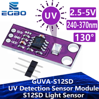 GUVA-S12SD UV Detection Sensor Module S12SD Light Sensor Diy Kit Electronic PCB Board Module 240nm-370nm For Arduino