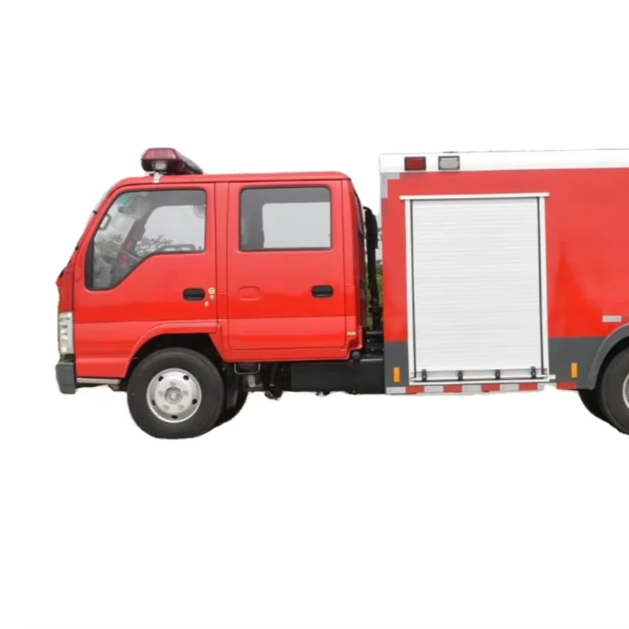 ISUZU 600P 2500L Foam Tank Fire Truck 88kW Emergency Rescue Vehicle 1500L Water Tank with Fire Fire Pump