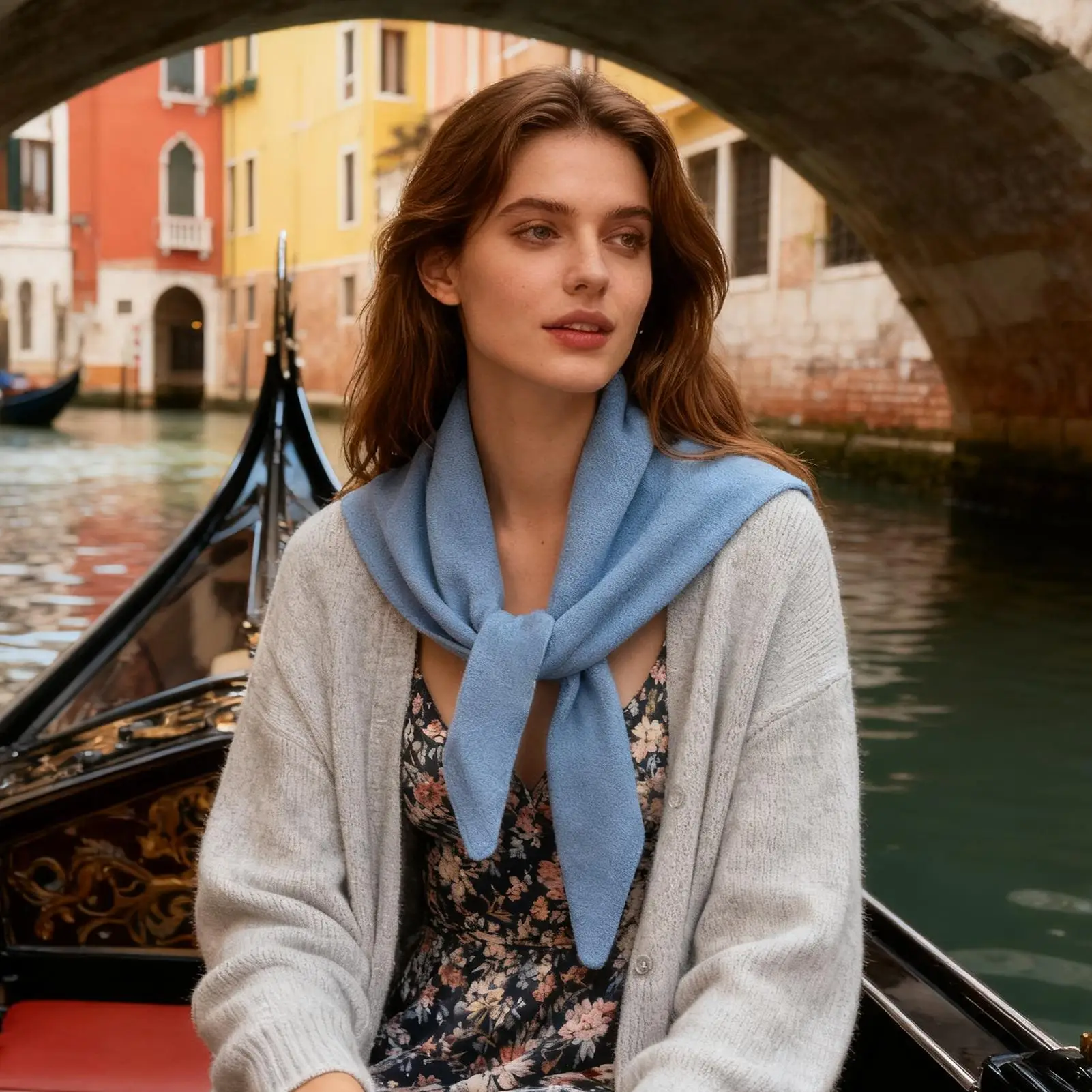 Lenço triangular para mulheres, xale macio, cachecol de cabeça de lã mais quente para mulheres, primavera, outono, deslocamento diário, viagens ao ar livre, praia