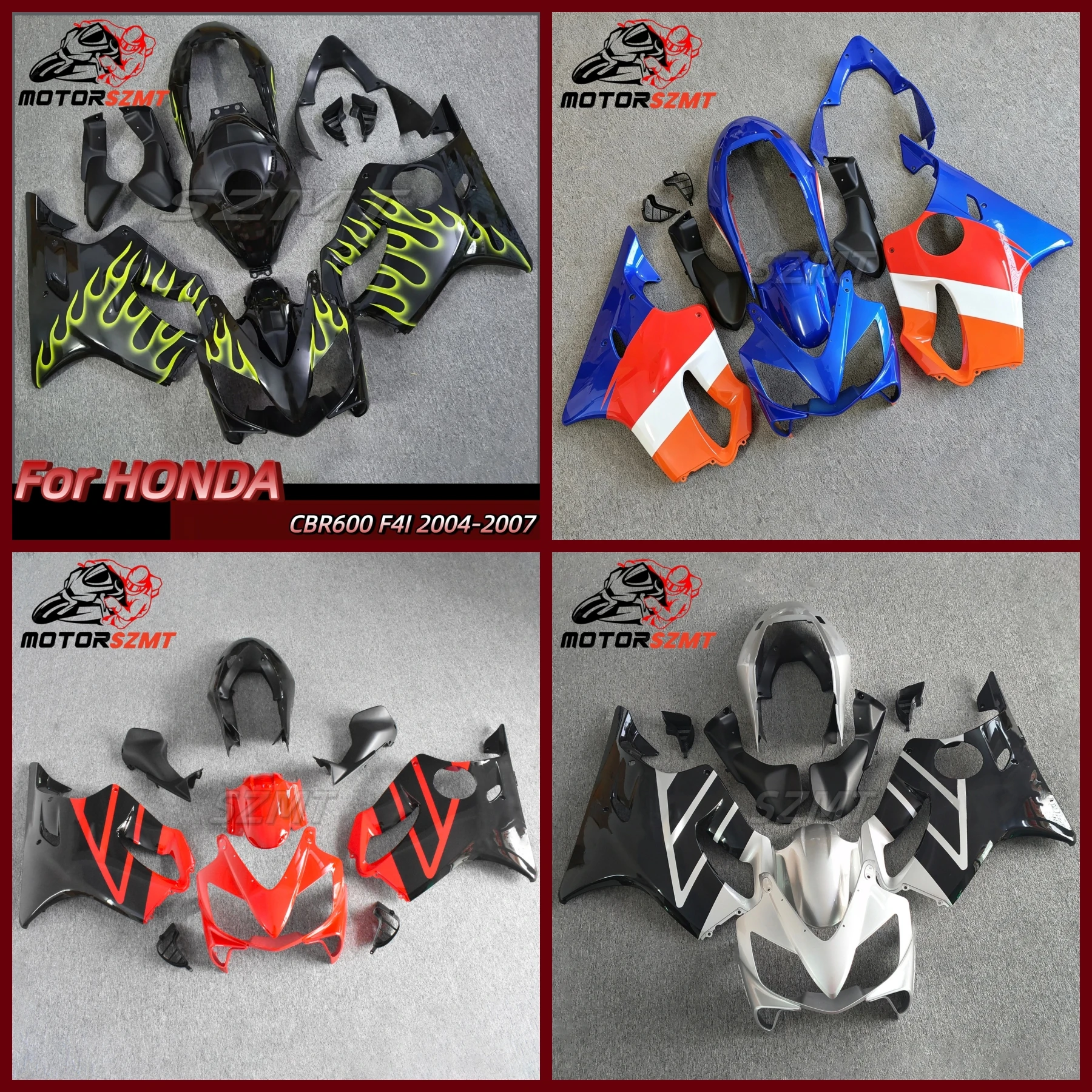 Motorcycle Fairing Kit ABS Plastic Body Injection Fairings Bodykits For CBR 600 CBR600 CBR600F F4I 2004 2005 2006 2007 04 05 06