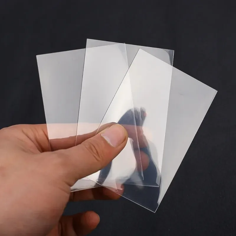 50Pcs Universal Transparent Card Sleeves Protector Perfect Size Card Holder for Idol Photo Board Game ID Cards Protection