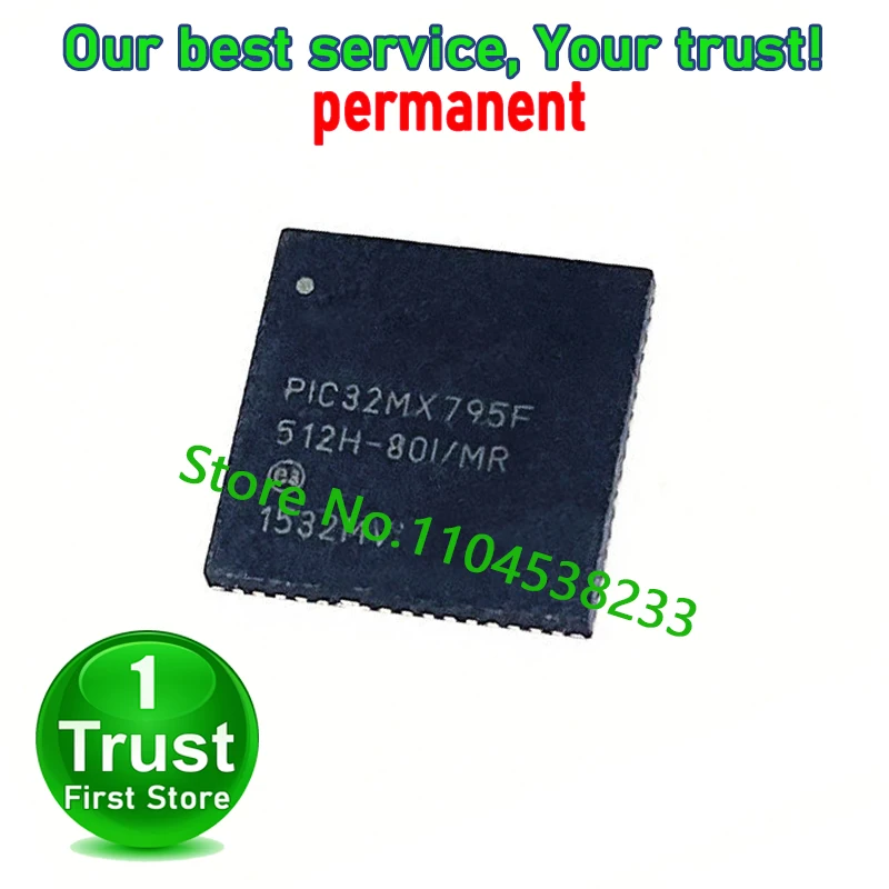 PIC32MX795F512H-80I/PT QFP-64 PIC32MX795F512L-80I/PF QFP100 1PCS/LOT