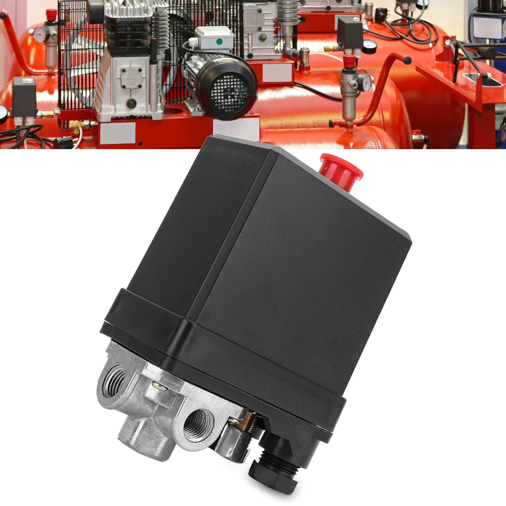 380V 3 Phase 4 Hole Vertical Type Pressure  Control Valve G1/4" for Air Compressor 3 Phase Pressure  Pressure