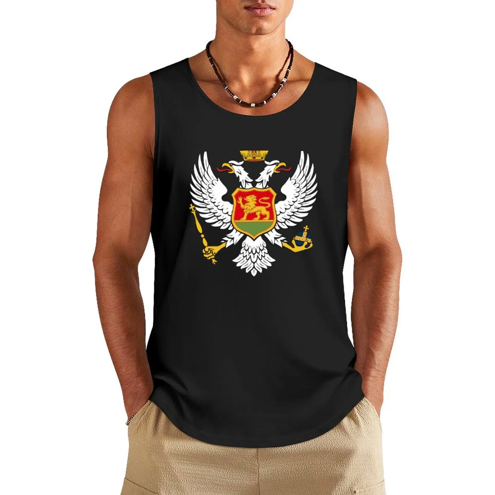 Grb Knjazevine Crne Gore - Knjazevina Crna Gora majica Tank Top gym t-shirts man anime gym cool things Top summer