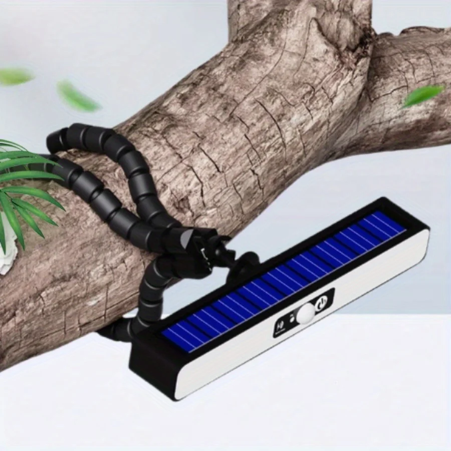 

Outdoor Solar Clamp Light with Motion Sensor Wall Lamp Gripper Design for Fence Yard Pathway Camping Light