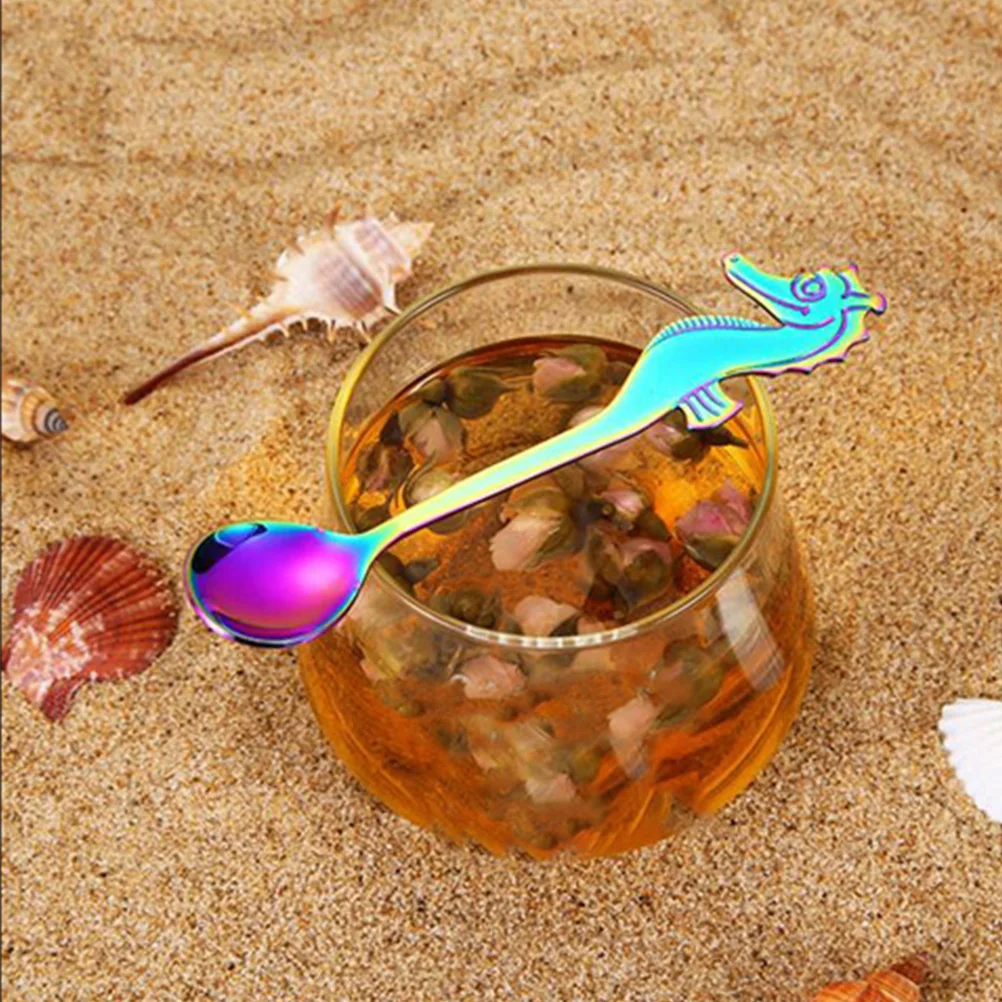 

3 pcs Coffee Spoons Rust-Proof Lightweight Stirring Spoons For Tea Dessert Ice Cream Creative Design Ergonomic Handle