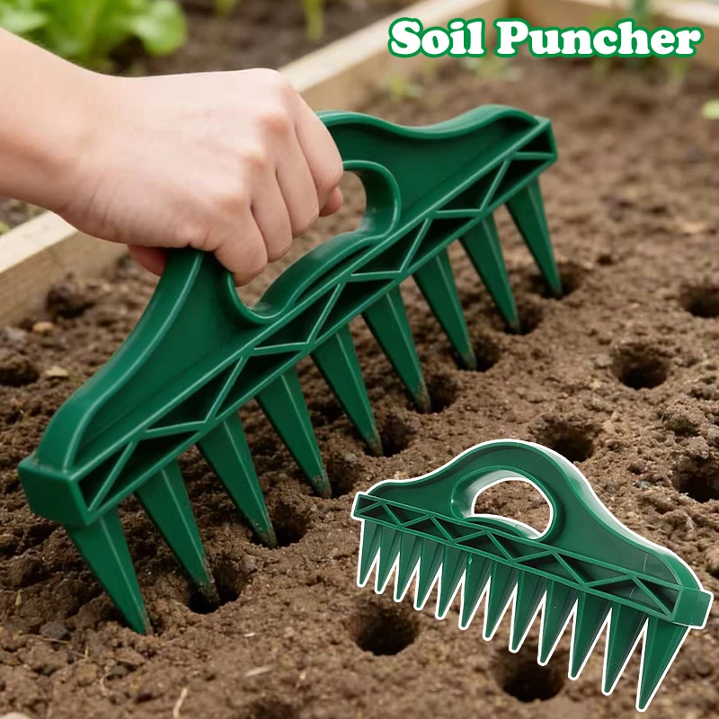

Gardening Seed Planter Manual Seed Spacing Planter 12-Hole Seed Spacer and Seeder Tool Flower Planter Seeding Hole Sowing Tool