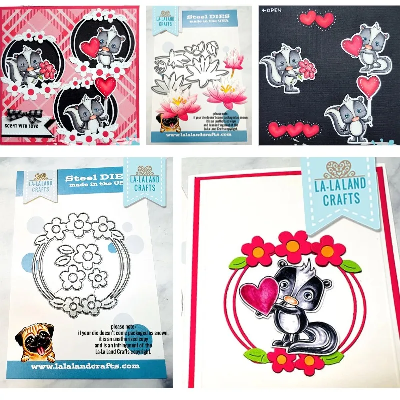 

Marci with Water Lily Rubber Cutting Dies & Stamps Scrapbook Diary Decoration Stencil Embossing Template DIY Greeting Card Hand