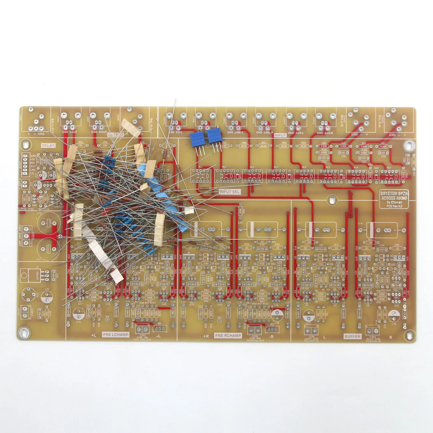 HiFi BRYSTON BP26ที่สมดุล Preamp Board Audio Preamplifier กับอินพุต4วิธี