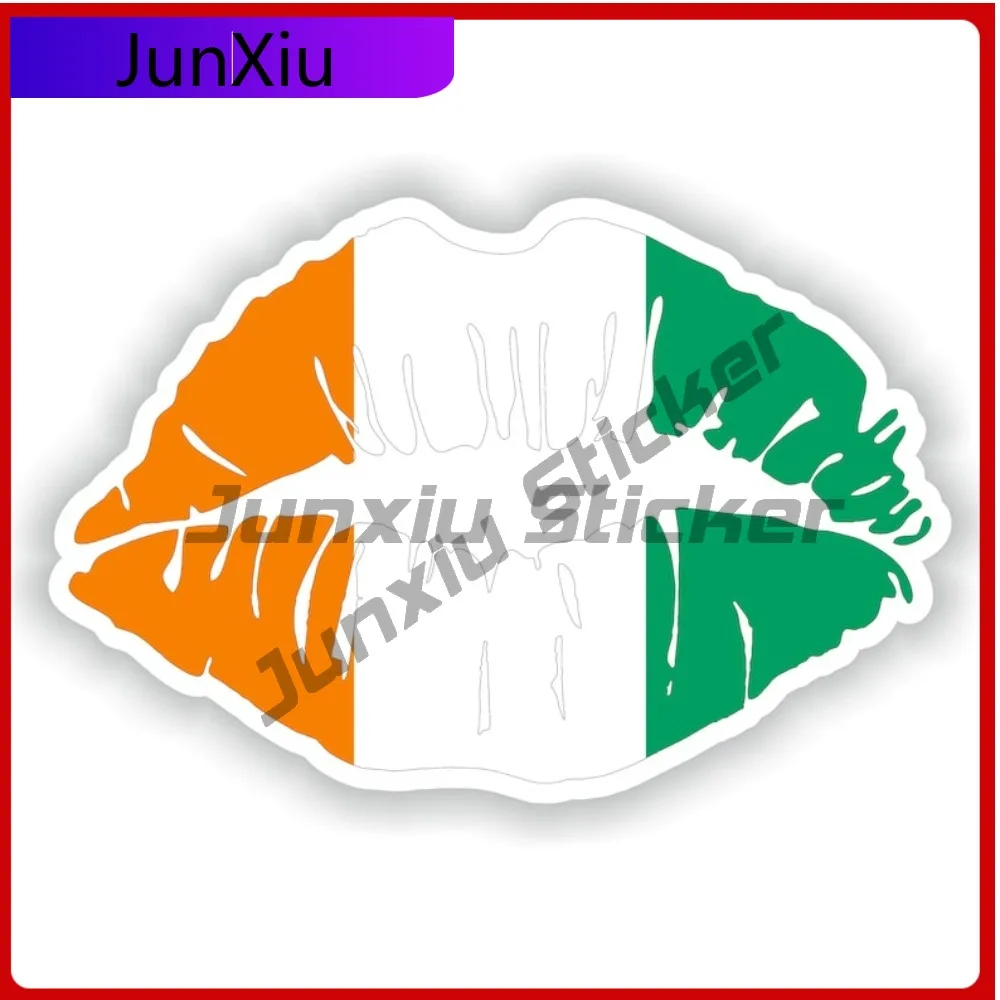 

Cote D'ivoire Cool Truck Weatherproof Sticker Accessory Trendy Sticker Funny Badge Bumper Motorcycle UV Lips Decor Vehicle Body