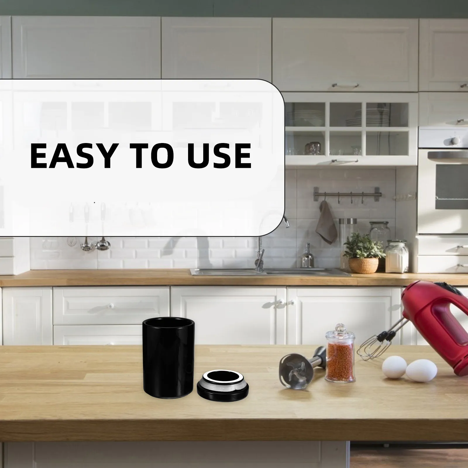 

1 шт. Элегантная керамическая банка для хранения с широким горлом, легко моется, контейнер для сухих продуктов, кофе, чая, круп, бобов, для кухни и кладовой