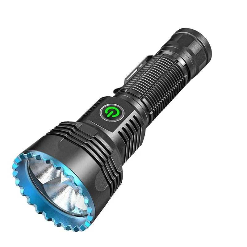 

New aluminum alloy strong light flashlight charging long-range waterproof flashlight patrol search and rescue