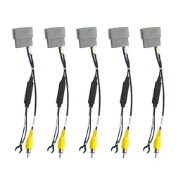 5pcs 24Pin For Honda Fit CRV Original Factory Auto Camera Video Output Car Reverse Camera Output Video Adapter Cable