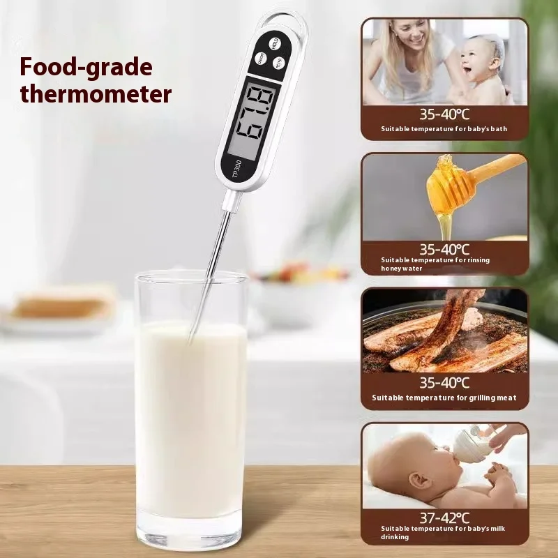 

High Precision Food Thermometer Probe for Baking Oil Milk Baby Bottle Temperature
