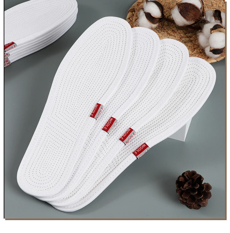 3 Paar neunlagige Baumwoll-Einlegesohlen, schweißabsorbierende Einlage für Damen und Herren, atmungsaktiv, geruchshemmend, bequeme, langlebige Sportschuhsohle – Detail 11