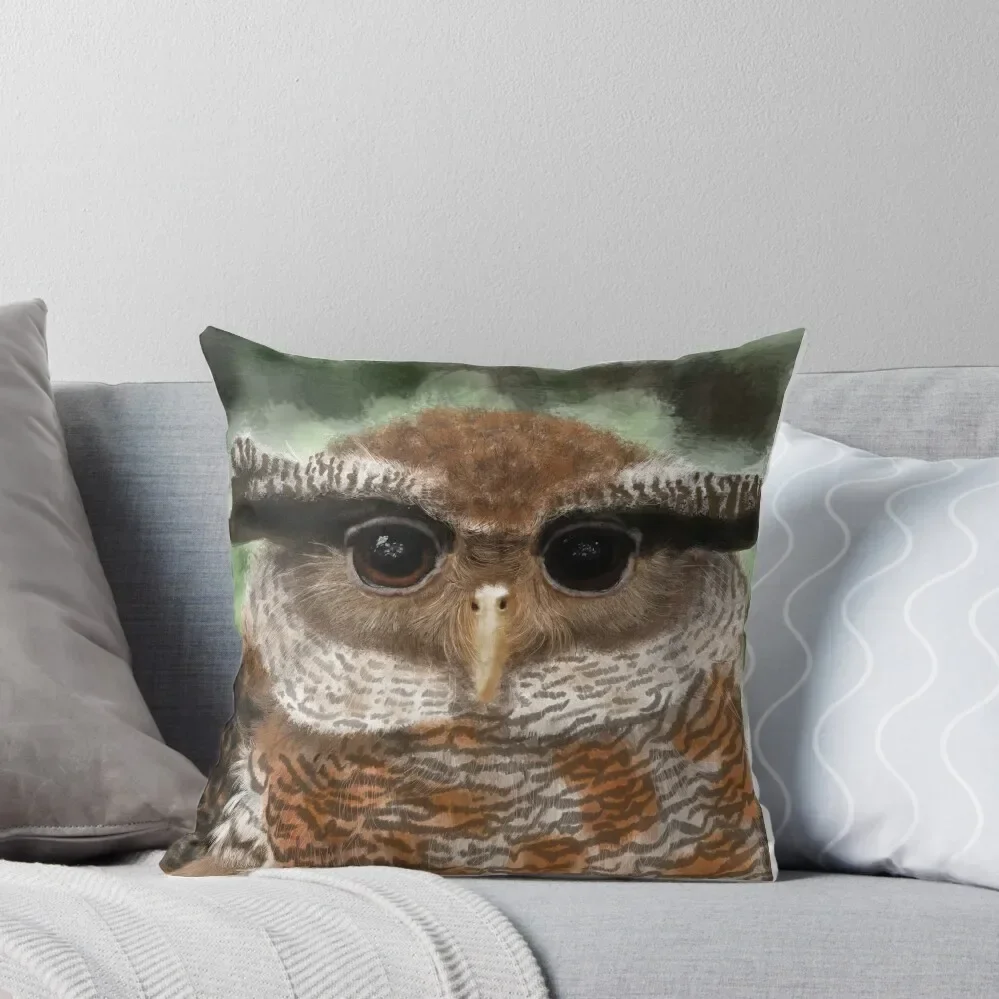 

Malay Eagle Owl Portrait Throw Pillow Christmas Pillows Pillowcases pillow