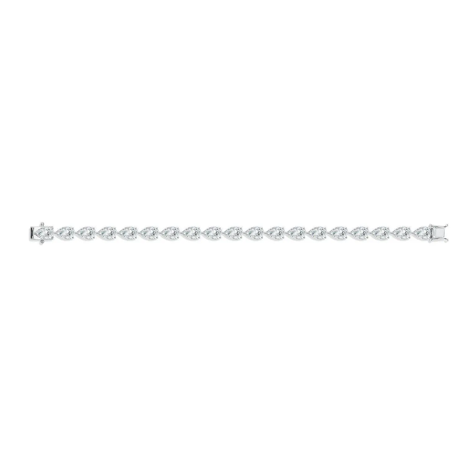 Women NGIC/NGTC Certificated 18K White Gold Lab Grown Diamond Bracelet for Festival Birthday Gifts