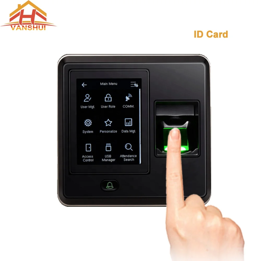 Biometric Fingerprint Time and Attendance and RFID Card Reader Access Control System with TCP/IP and USB Port