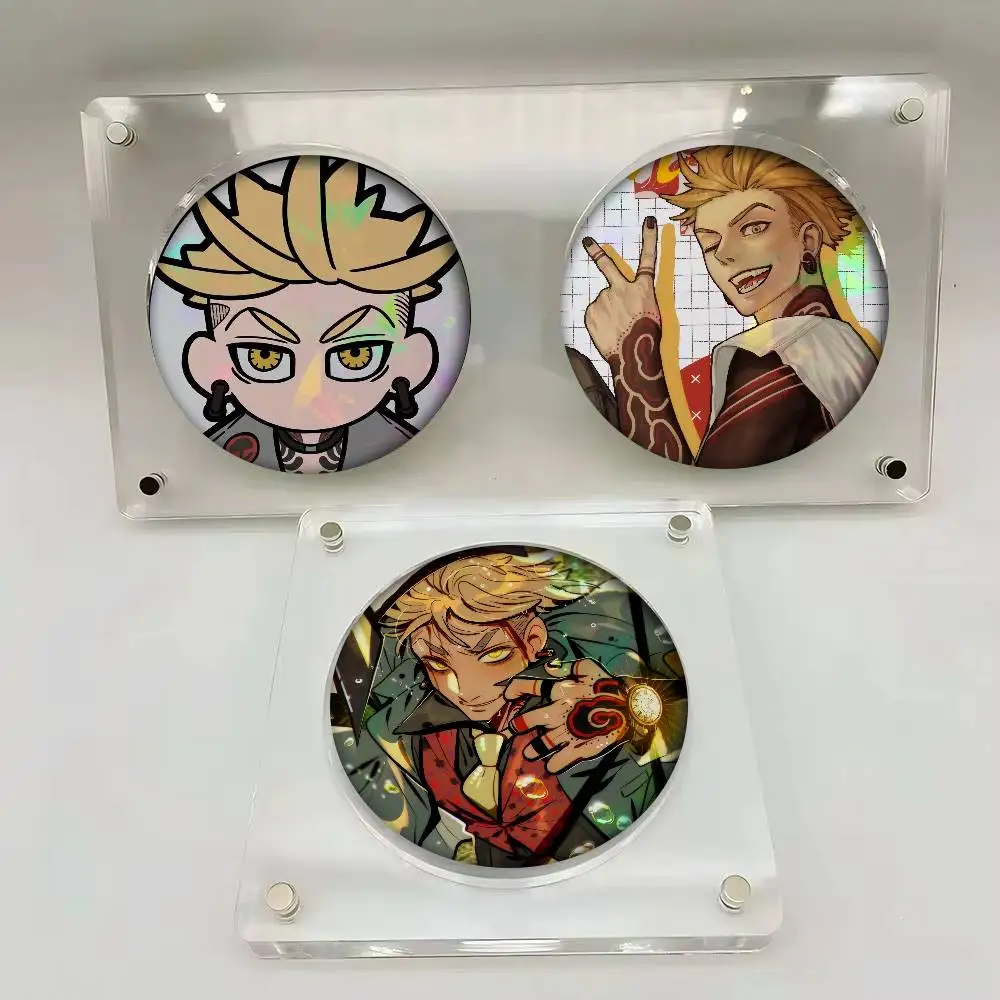 G-Gachiakuta E-Enjin Button  Round Badge Game Figure Button Pin Tinplate Brooch Clothes Bag Accessories Friends Gift
