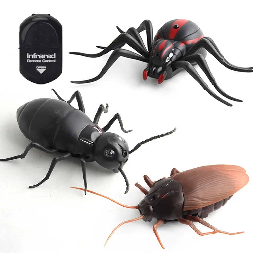 Strange Remote Control Animal Cockroach Children Simulation Spooky Toy Spider Puzzle Electric Ant Halloween Practical Funny Toy