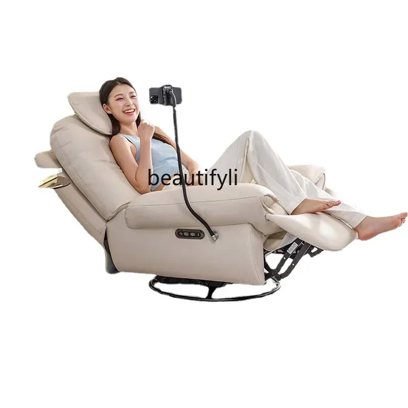 

Single Electric Sofa Recliner Modern Leather Multifunctional Living Room Lounge Sofa Chair