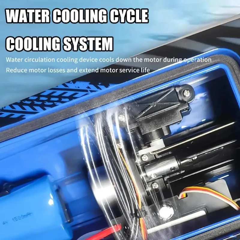 TX749 RC Ship 2.4GHz Brushless 1806 Motor Remote Control Jet Boat High speed Vortex Jet Boat 25km/h  Adult and Children's Toy