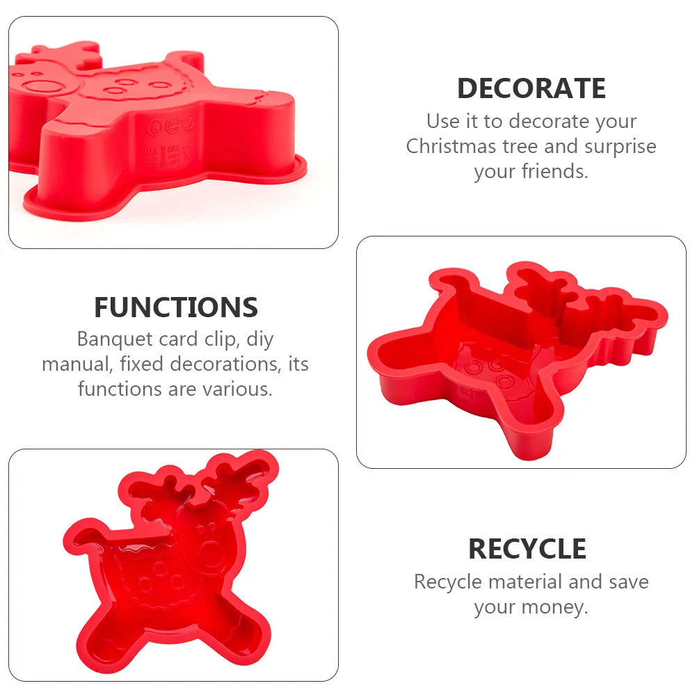 

2 шт. силиконовые формы для выпечки на тему оленя, сделай сам, формы для домашнего торта, очаровательный дизайн, длительное использование для вчителів в классе