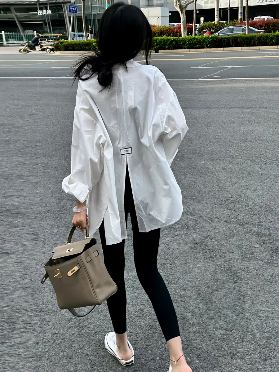 

Белая женская модная футболка оверсайз, новинка весенней коллекции, премиум-качество, легкая, дышащая, с эффектом омоложения, без рукавов