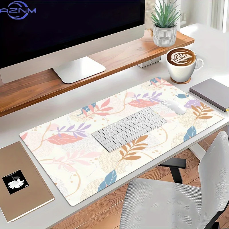 Large Non-Slip Rubber Gaming Office Mouse Pad, Washable Polyester Desk Mat, Suitable for Gamers, Office And Home Use, Remote Wor